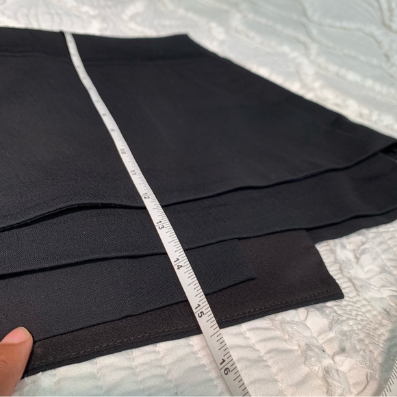 Helmut Lang | Mini Black Skirt | Asymmetrical Layered Skirt | Size 0 - Picture 6 of 9